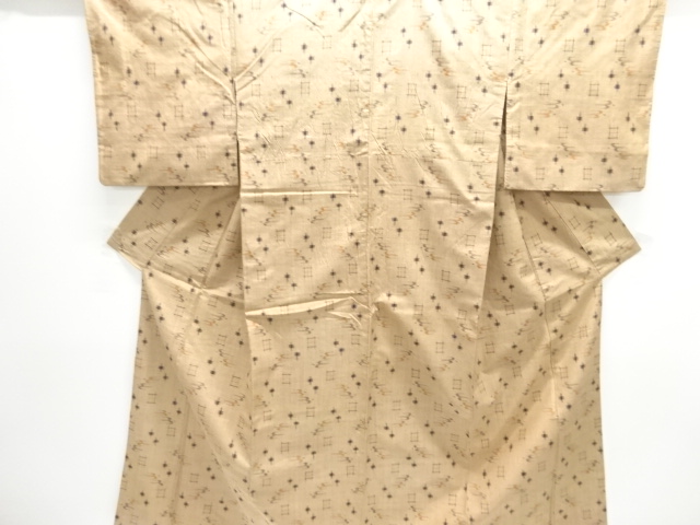JAPANSE KIMONO / TSUMUGI / WOVEN RYUKYU KASURI STYLE